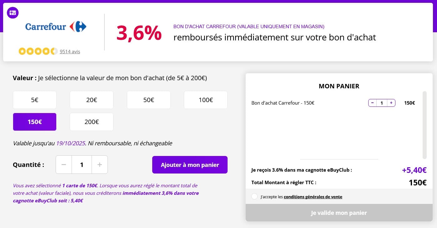 Mon avis sur eBuyClub : cashback, bons d’achat, réductions… - Argent ...