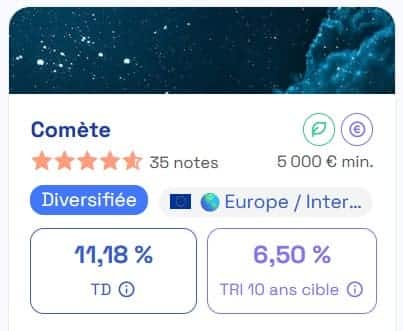 Avis SCPI Comète